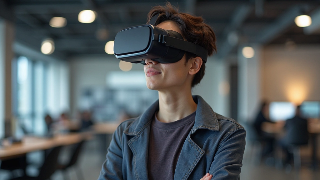 VRゴーグルを装着してバーチャル環境を体験する参加者